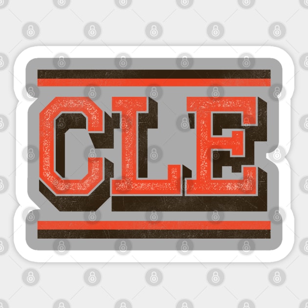 CLE (Browns) Sticker by kaitlinmeme